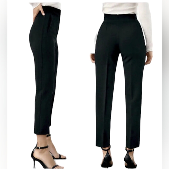 Zara High waisted pants  size-small Cream color - Picture 13 of 14